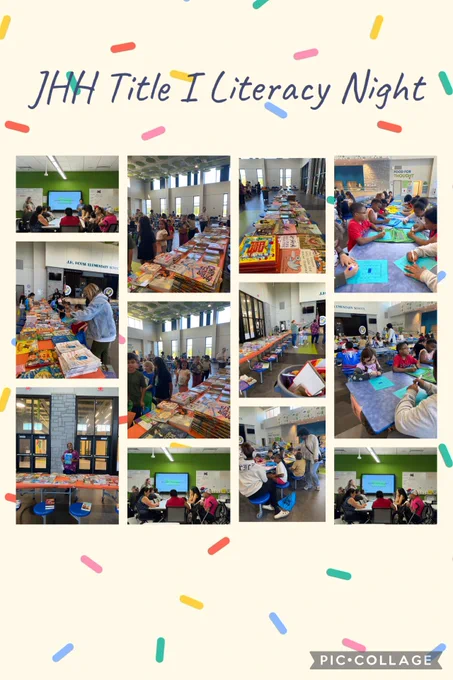 We had a great Title I Literacy Night at JHH.