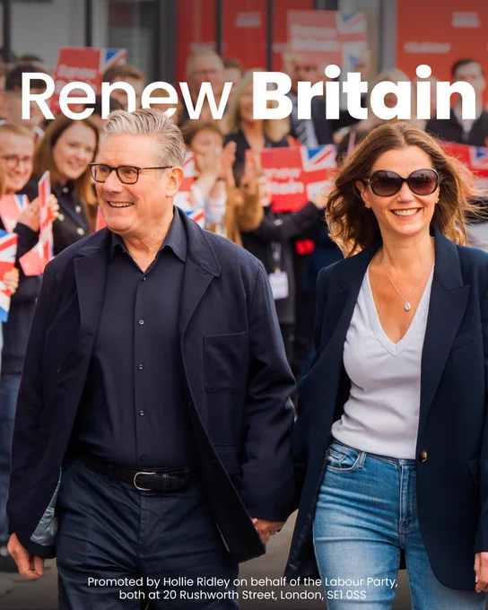 Image of Keir and Vic Starmer. Text: Renew Britain