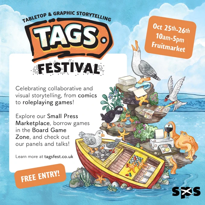 Image shows the logo for TAGS Festival