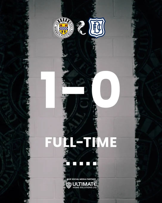 FULL-TIME: St Mirren 1-0 Dundee
