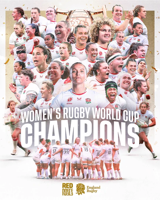 The Red Roses are Women's Rugby World Cup 2025 CHAMPIONS!