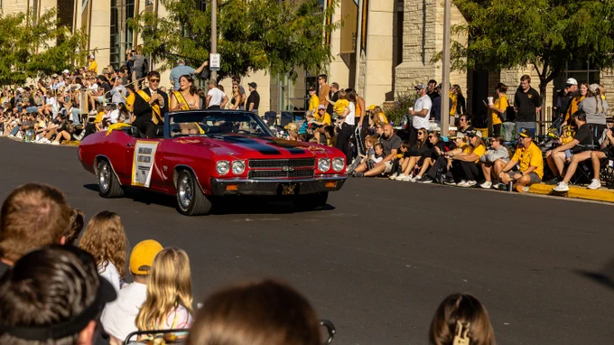 A car in a parade