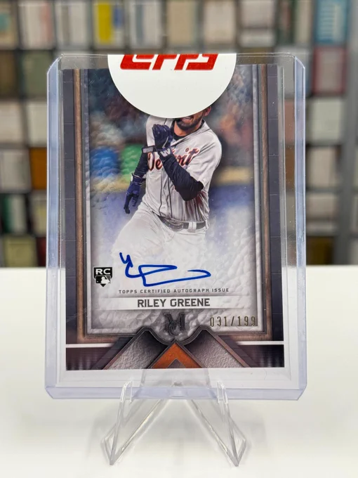 2023 Topps Museum Collection Archival Autograph
Riley Greene, Detroit Tigers (031/199)