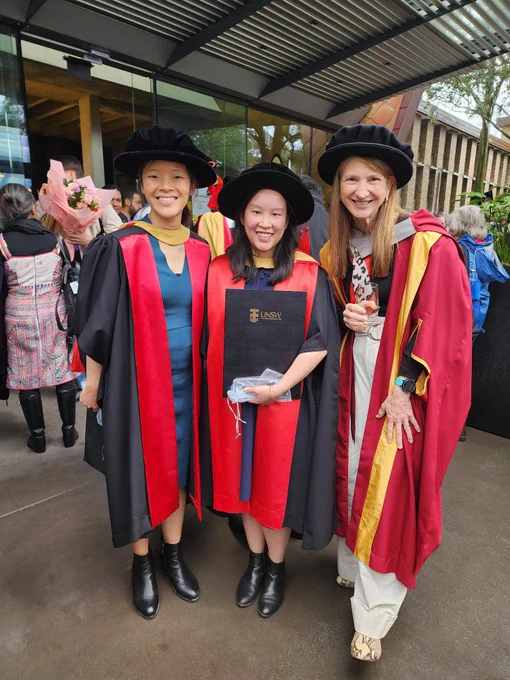 Dr Angelica Ly, Dr Elisa Wang and Scientia Prof Fiona Stapleton 