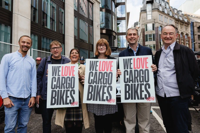 Councillors with signs