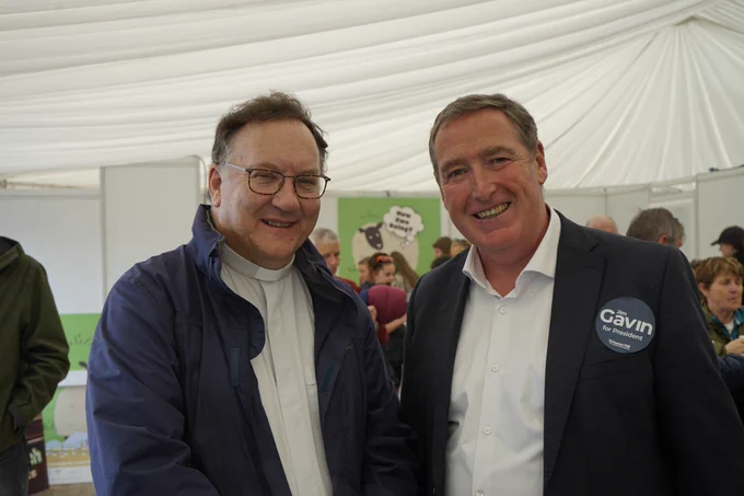 Also had an opportunity to speak to Tony McCormack, one of the TDs for Offaly where the National Championships are taking place. I am on the left in this picture.