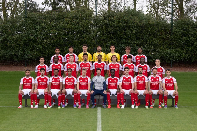 Arsenal's first-team men's squad, 2025/26.