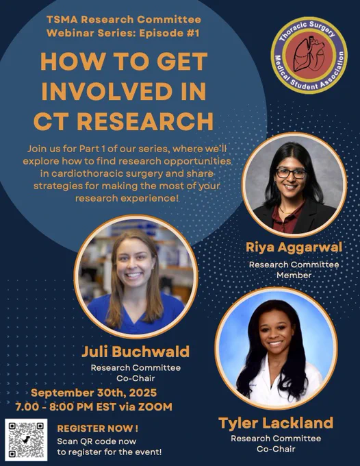 Picture of flyer for TSMA Research Committee event 