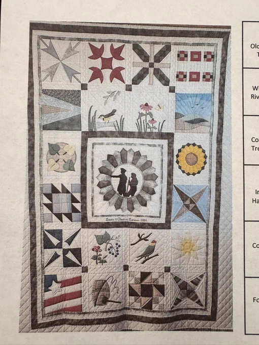 Lewis & Clark in Kansas 1804 Quilt