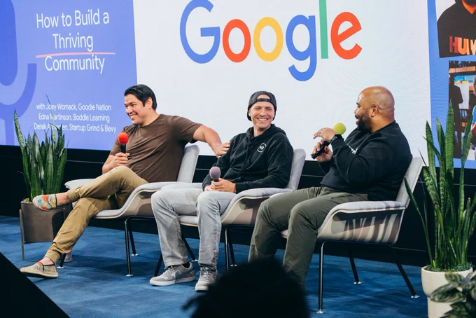Talk by Derek Anderson, Joey Womack, and Danny Navarro on building community