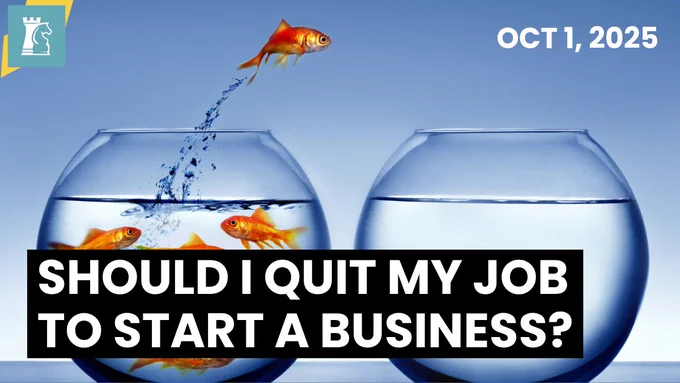 Should I quit my job to start a business? 1st October 2025 with Rasheed Ogunlaru and Paul Grant