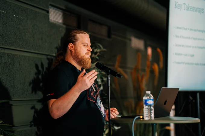 Florian Beer on stage