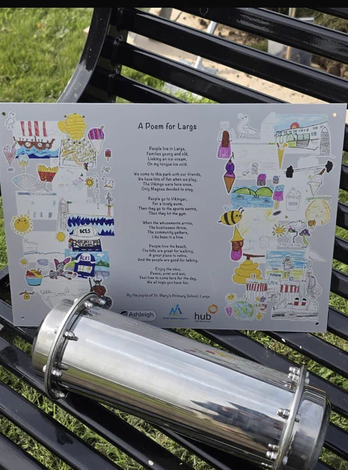 Time capsule prepared by pupils  from St Mary’s Primary school