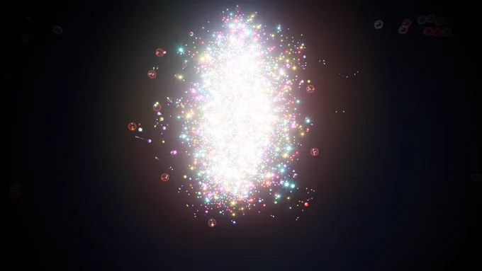 Artistic rendering of quark–gluon plasma (Image: CERN)