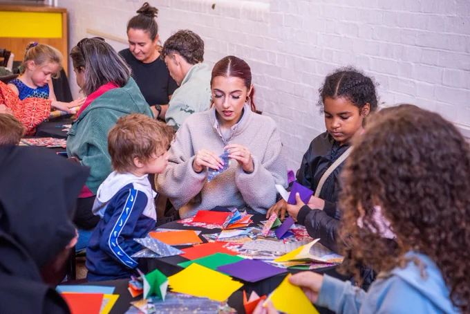 Hoxton Fun Palaces arts and crafts workshop.