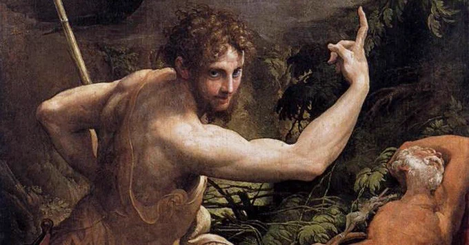 Parmigianino, Vision of St Jerome (detail) 1526, National Gallery, London
