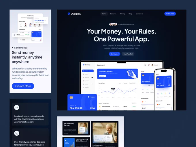 Fintech Design, UX Design, UI Design, User Trust, App Design, Clean Design, User Experience, Design For Trust