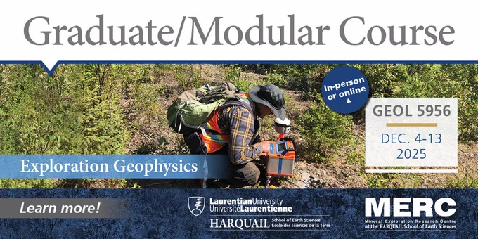 Dec 4-13 Exploration Geophysics Modular Course in-person or online promo slide