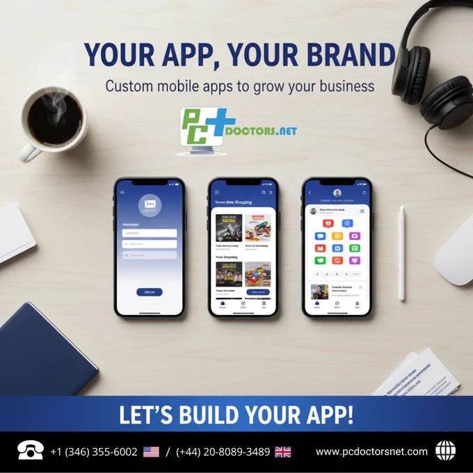 Don't settle for a generic mobile presence. Elevate your brand with our Custom Mobile Application Development Services in Android and iOS. PC Doctors NET specializes in creating powerful, custom-built applications that are tailored to your business goals. We develop both Native and Hybrid apps, giving you the flexibility to choose a solution that fits your unique needs. Our Native app development for iOS and Android ensures your application delivers superior performance and a flawless user experience, while our Hybrid app development provides a cost-effective solution for reaching a wider audience on both platforms. From concept to launch, we guide you through every step of the process to build a secure, scalable, and feature-rich application that not only engages your customers but also strengthens your brand identity. Partner with us to transform your vision into a reality and create a digital tool that stands out in the marketplace.