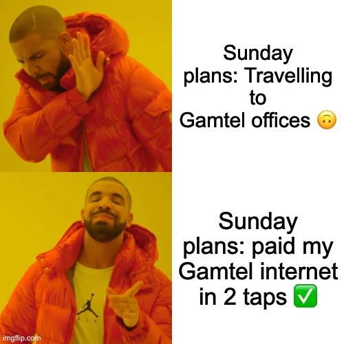 Drake meme showing Juxtaposing Waychit bill payments to the old way of paying bills 