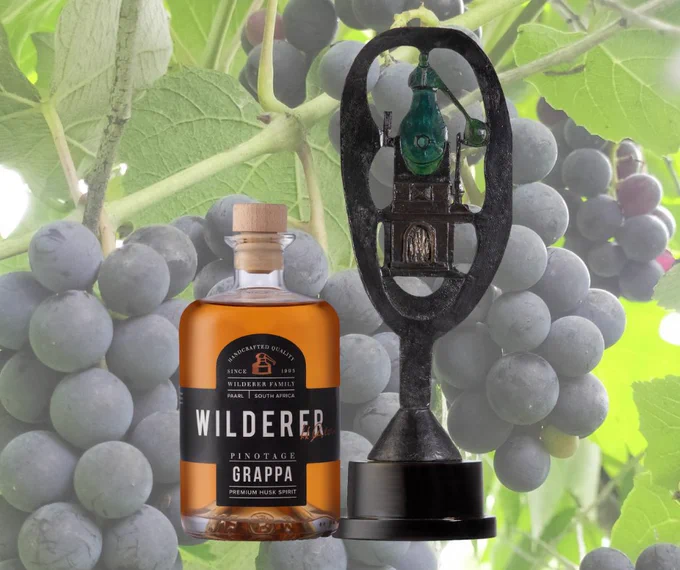 Wilderer Pinotage Grappa, first winner of the Trophy for Best Grappa.
