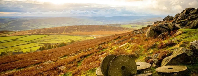 Scenic Derbyshire countryside 