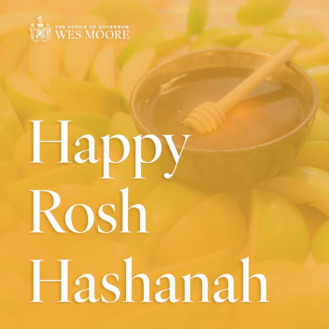 Governor and First Lady Moore wish a joyful Rosh Hashanah to everyone who celebrates. 

