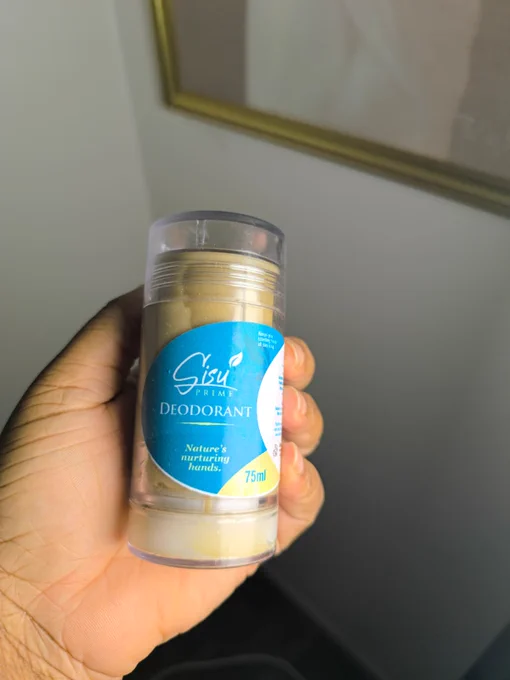 Introducing Sisuprime Deodorant, Africa's 1st 100% natural deodorant, made with shea butter, coconut oil,  beeswax, clays, and antifungal and antibacterial essential oils.