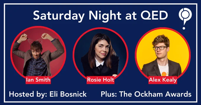A graphic with photos of Ian Smith, Rosie Holt and Alex Kealy