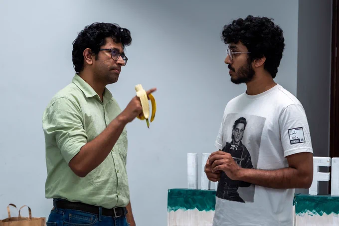 Sai with a banana :D 