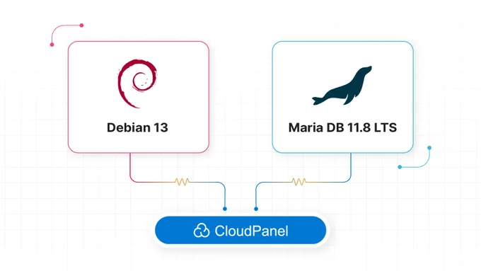 CloudPanel supports Debian 13 & MariaDB 11.8 LTS

