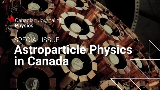 Close-up of a complex copper detector array used in astroparticle physics research in Canada to promote the Canadian Journal of Physics' Special Issue.