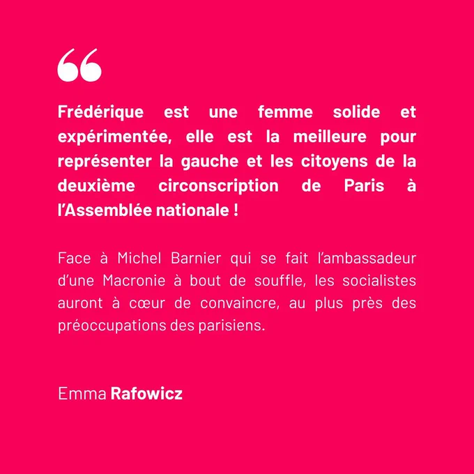 Mot de soutien.