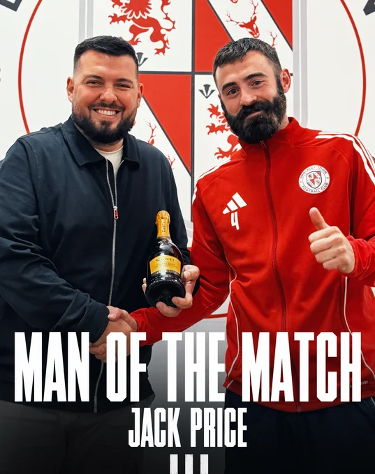 Man of the Match v Truro City - Jack Price