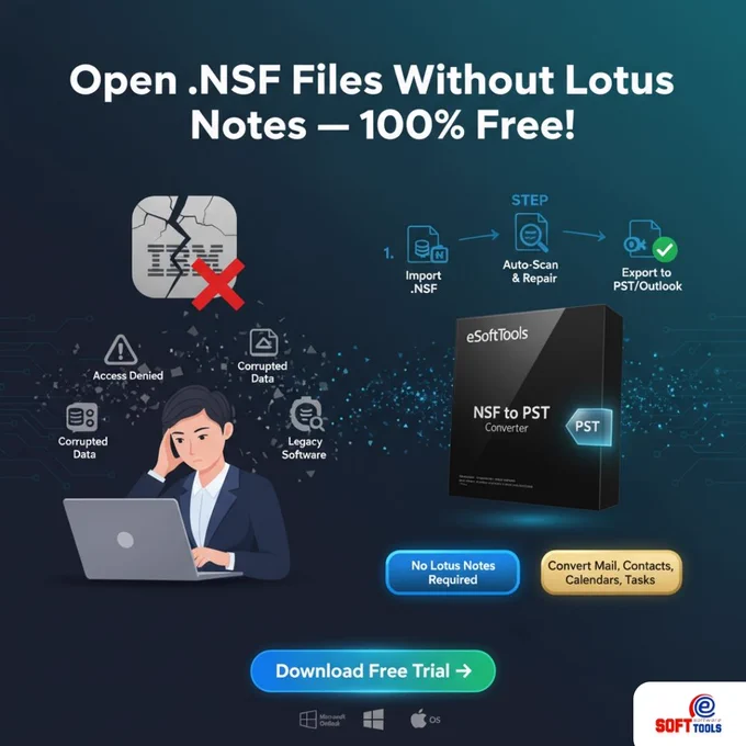 eSoftTools NSF to PST Converter