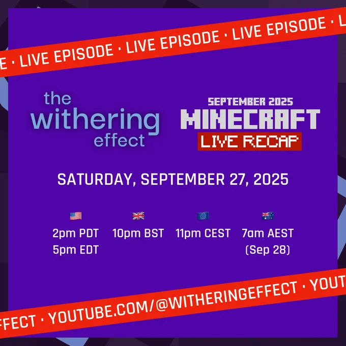 Minecraft Live September 2025 Recap