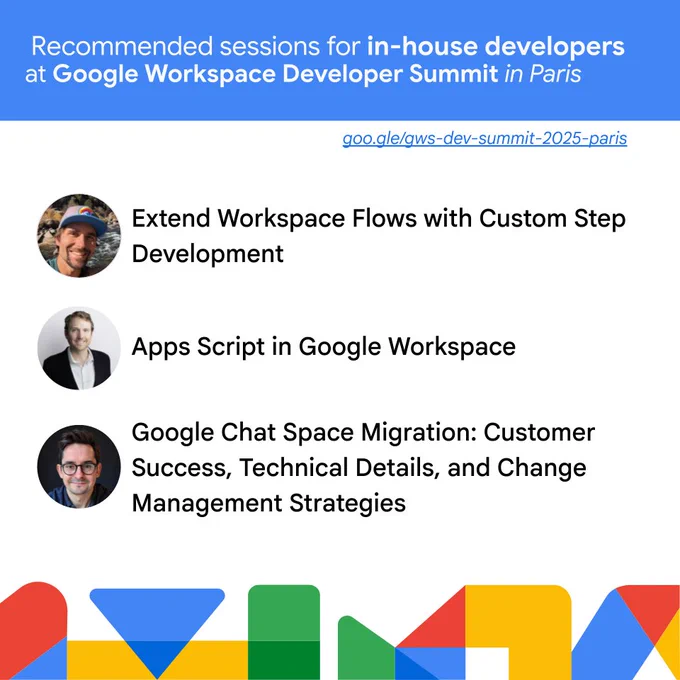 Join us for at the Google Workspace Developer Summit in Paris.