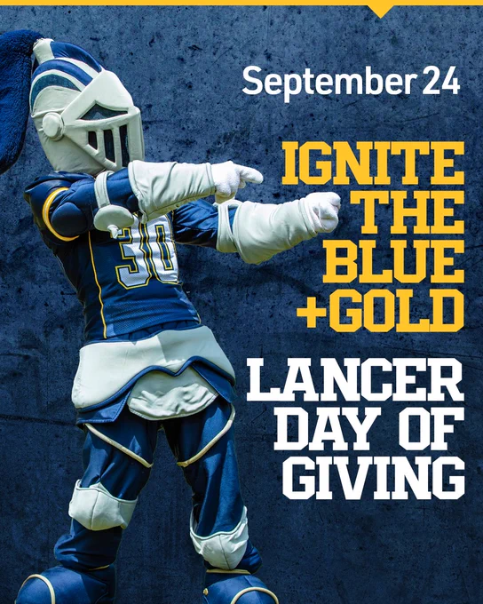 Sept 24- Ignite the Blue & Gold. Lancer Day of Giving.