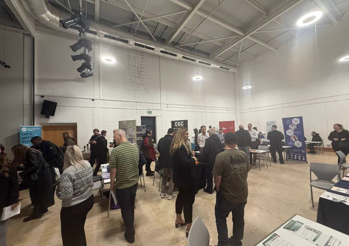Photo of those attending the Jobs Fair. 