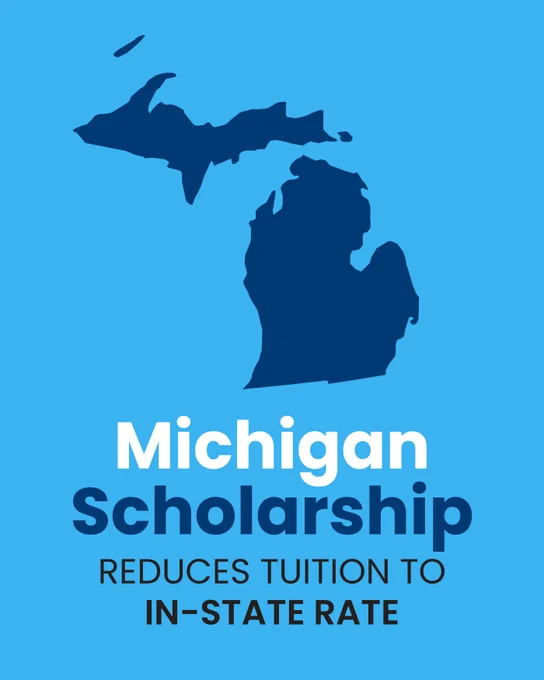 Michigan Scholarship Reduces Tuition to In-State Rate