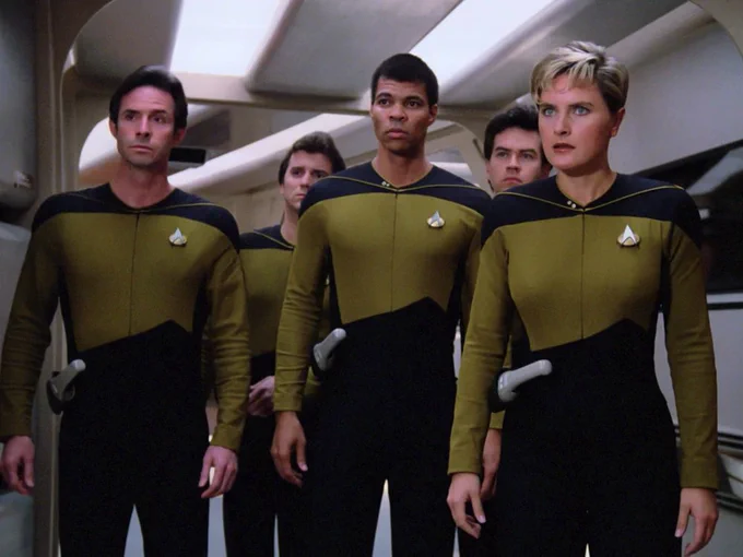 Starfleet Security was a government agency and section of Starfleet, one of its longest-standing all the way back to the United Earth Starfleet.

Starfleet Security's headquarters were located at Fleet Operations Center in San Francisco, Earth, Sol Sector. Detachments of security personnel were typically assigned to different jurisdictions, such as starships and Federation facilities; they were typically led by a chief or head of security and were armed with phasers.

Trained in hand-to-hand combat and other relevant skills, security officers were responsible for safeguarding the Federation from both internal and external threats, conducting criminal investigations and a variety of other security duties.