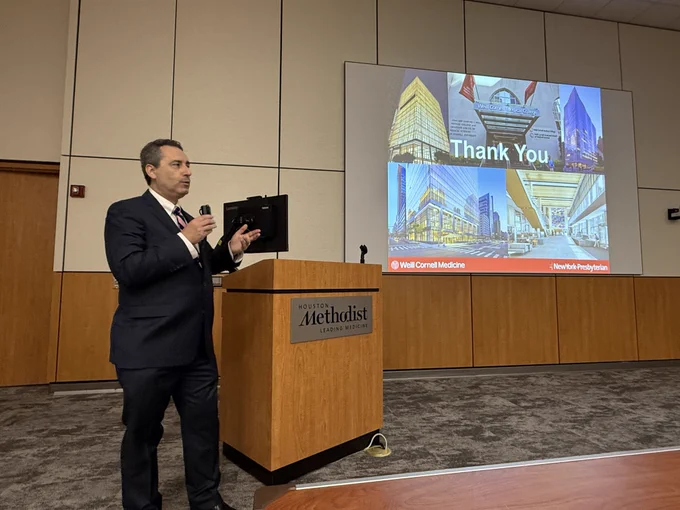 Anthony Sclafani, MD giving Grand Rounds at Houston Methodist in the Department of Otolaryngology Head & Neck Surgery