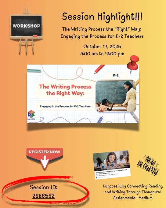 This is a flyer with the session and blog details, with links to register and to the blog post.