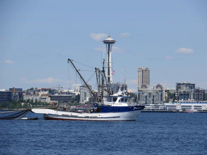 Research vessel in Puget Sound, Washington.  