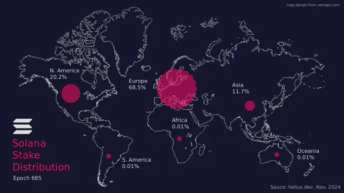 Data source from helius.dev report published in November 2024.
Map outline downloaded from vemaps.com
Map design inspired by helius.dev