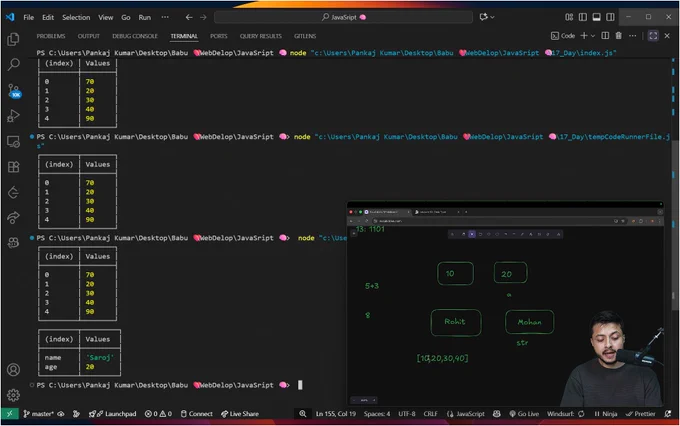 Hashtags
#JavaScript #WebDevelopment #CodingJourney #Frontend #100DaysOfCode
#LearningJS
#Radhe_Radhe