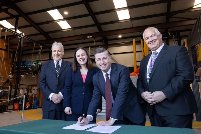 Secretary of State for Scotland Douglas Alexander attends the signing of an MoU in Inverness to unlock investment for the Inverness and Cromarty Firth Green Freeport.