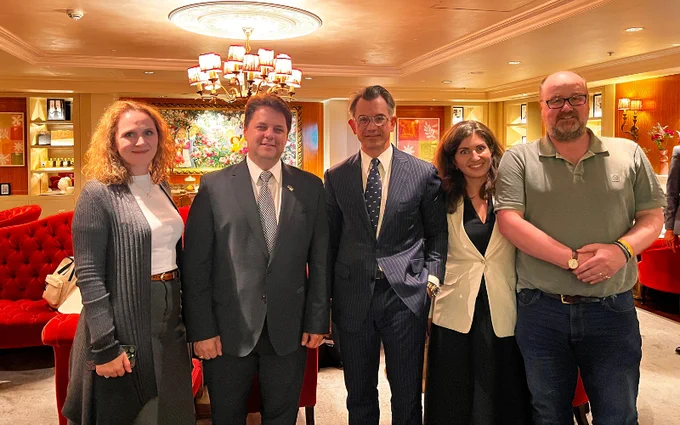 By Prof Stergios A Mitoulis. 

From left to right: Prof Shchasiana Arhun, Deputy Minister Prof Mychailo Wynnyckyj, Prof Stergios A Mitoulis, Dariia Berestok, Charles Cormack