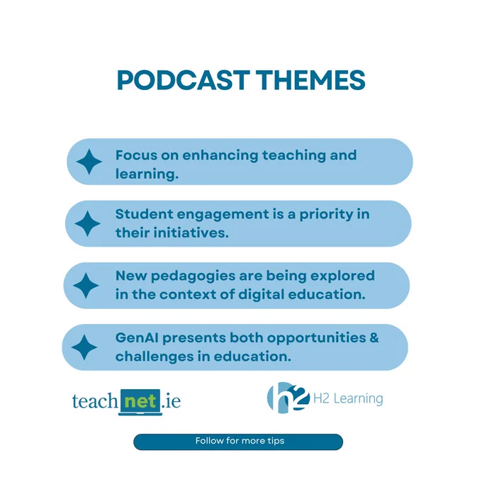 TeachNet Podcast takeaways graphics