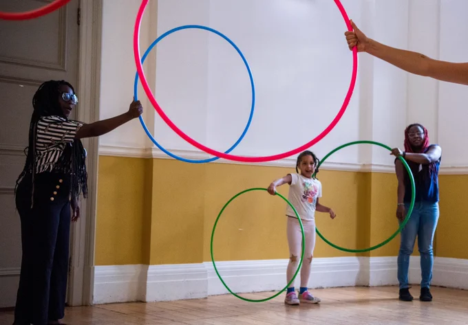 Hoxton Fun Palaces hula workshop.